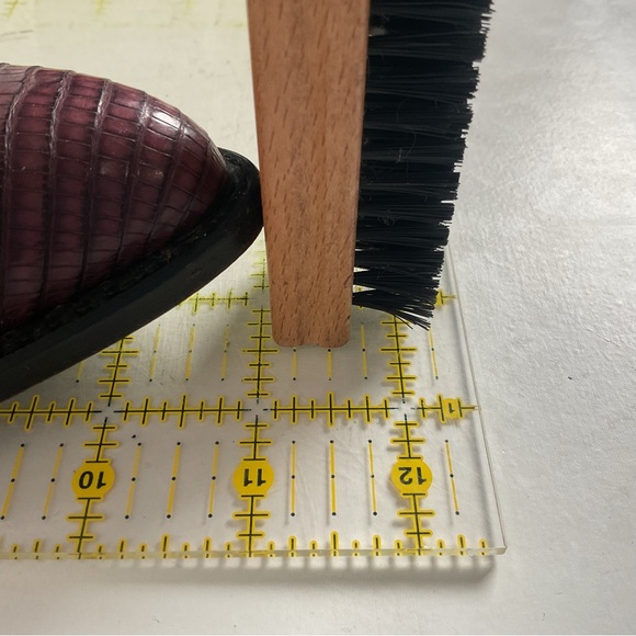 Vintage Larry Mahan Tall Purple Cowgirl Boots 8.5 B USA Made Lizard Teju - Picture 3 of 16